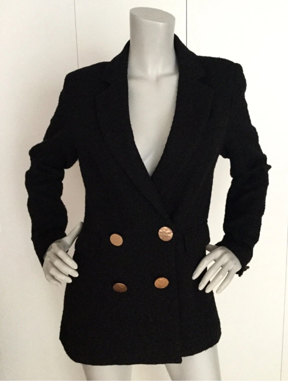 Wish The Label Black Jacket Size S
